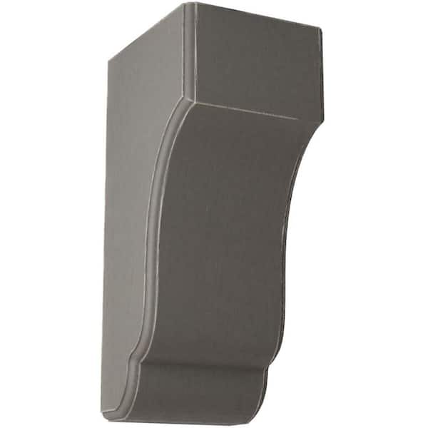 Ekena Millwork 5-3/4 in. x 14 in. x 7 in. Reclaimed Grey Capistrano Mission Wood Vintage Decor Corbel
