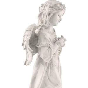 Praying Angel Garden Statue Outdoor Decor, Resin Figurine Decoration for Lawn, Yard, Patio, Porch, and More