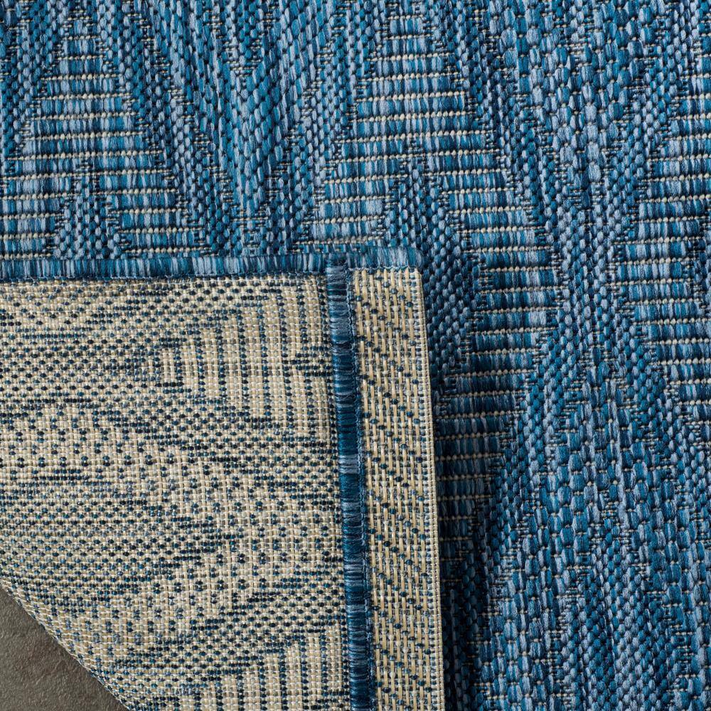 Navy Diamond Intrigue 8' x 11' Synthetic Indoor/Outdoor Rug