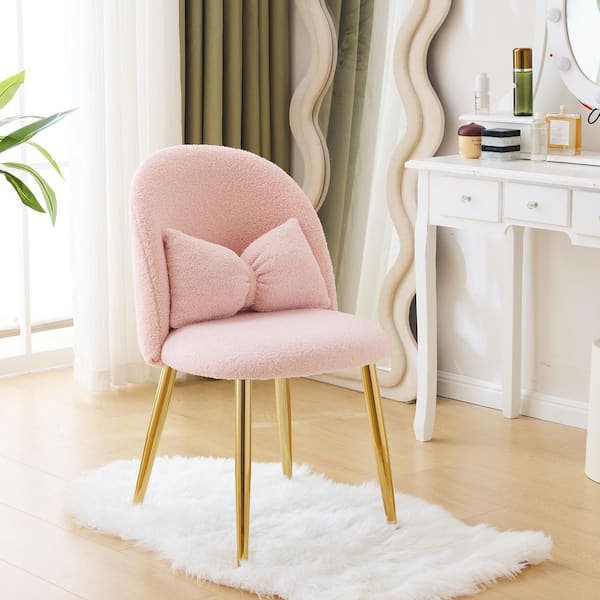 Light Pink Makeup Vanity Seats