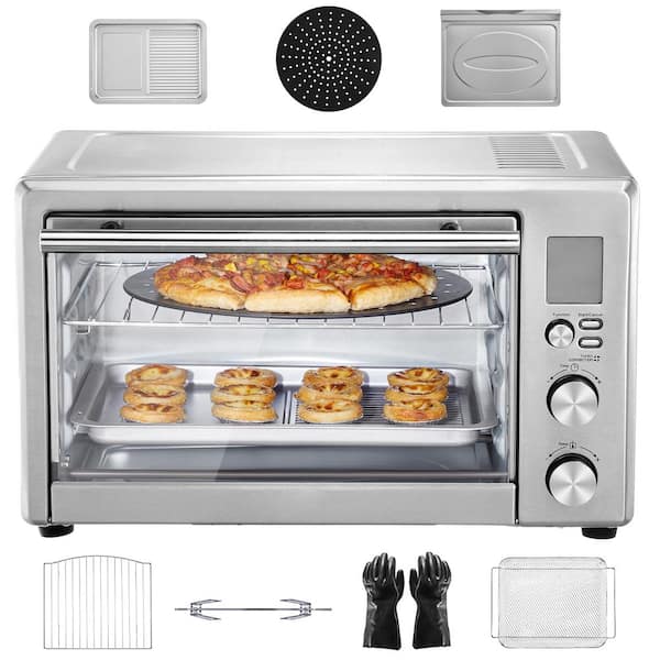 SVOPES 13-in.-1 Air Fryer Toaster Oven, 28 l/29.6 qt. Convection Oven 1800-Watt Countertop Combo Includes Wire Racks, Pizza Pan