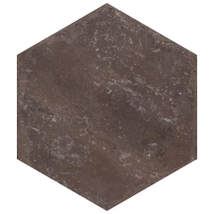 Brickyard Hex Red 8-1/2 in. x 9-7/8 in. Porcelain Floor and Wall Tile (13.05 sq. ft./Case)
