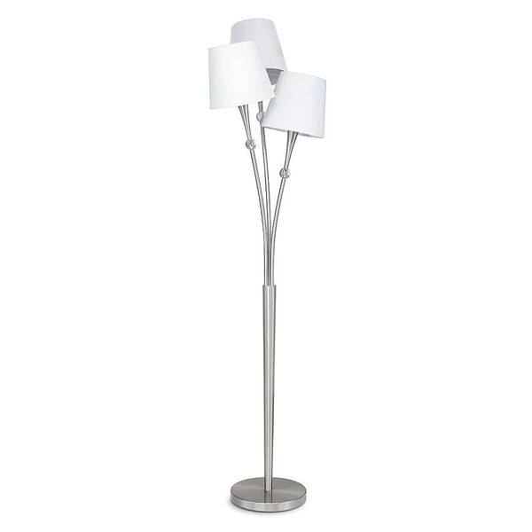 3 Light Crystals Floor Lamp, 3 Light Crystal Arch Floor Lamp