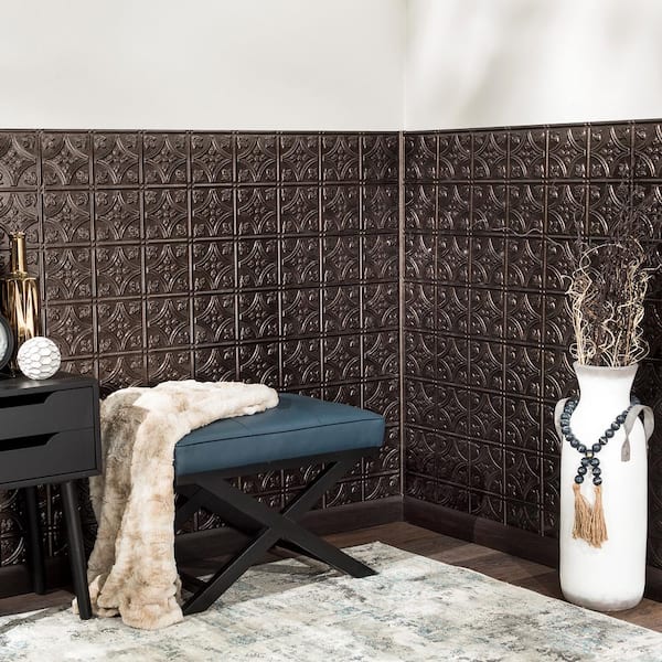 FASÄDE Waves Vinyl Backsplash Kit – Smoked Pewter Peel & Stick Wall Panels For Kitchen & Bathroom (15 Sq Ft) - View #3