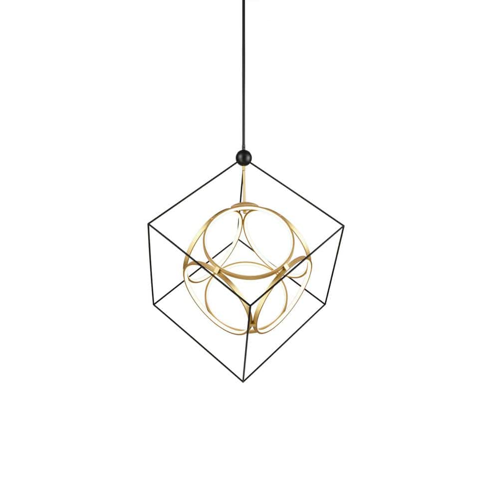 Monza Antique Brass LED Chandelier with Opal Silicon Diffusers
