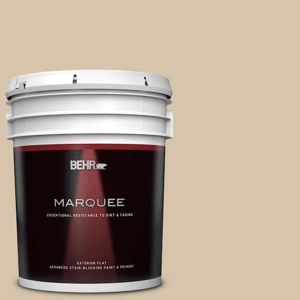 BEHR MARQUEE 5 gal. #ICC-60 Brown Bread Flat Exterior Paint & Primer