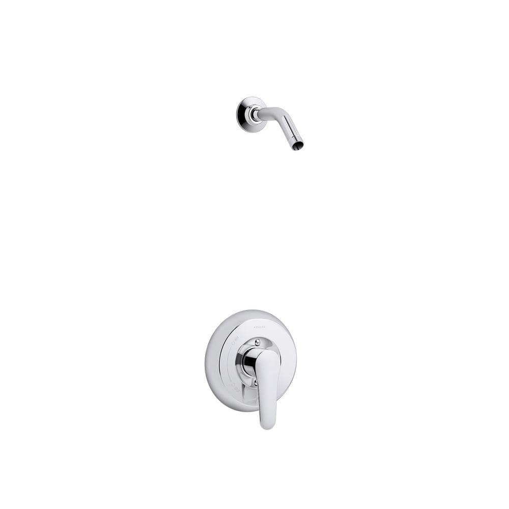 KOHLER 1-Handle Shower Valve Trim Kit with Lever Handle in Polished Chrome  Less Showerhead Rite-Temp (Valve Not Included) K-TLS98009-4-CP - The Home 