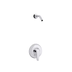 1-Handle Shower Valve Trim Kit with Lever Handle in Polished Chrome Less Showerhead Rite-Temp (Valve Not Included)