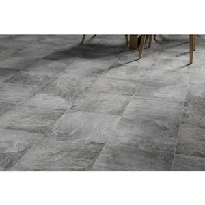 Brava Silver 13.11 in. x 13.11 in. Matte Stone Look Porcelain Floor and Wall Tile (16.716 sq. ft./Case)