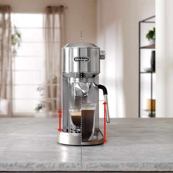 DeLonghi 2 Cup Stainless Steel Dedica Duo Espresso Machine EC890M