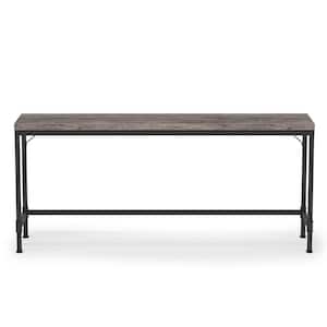 Terrella 70.8 in. Gray Rectangle Engineered Wood Console Table Long Sofa Table