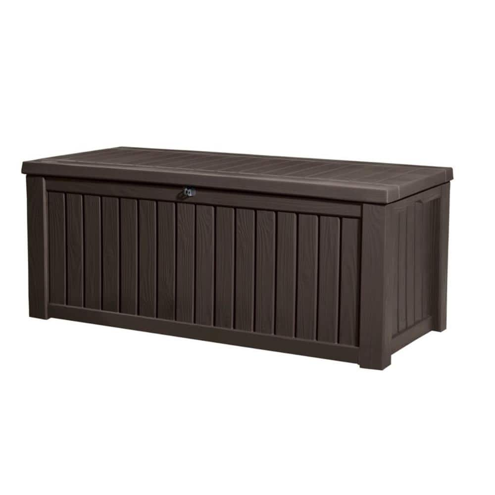 UPC 731161036804 product image for Rockwood 150 Gal. Large Durable Resin Plastic Deck Box Outdoor Storage for Patio | upcitemdb.com