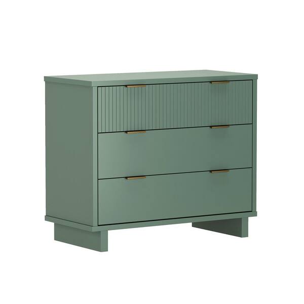 sage green 3 drawer dresser Butler 5731480 Nora 34" 3 Drawer Chest in Sage Green Wood