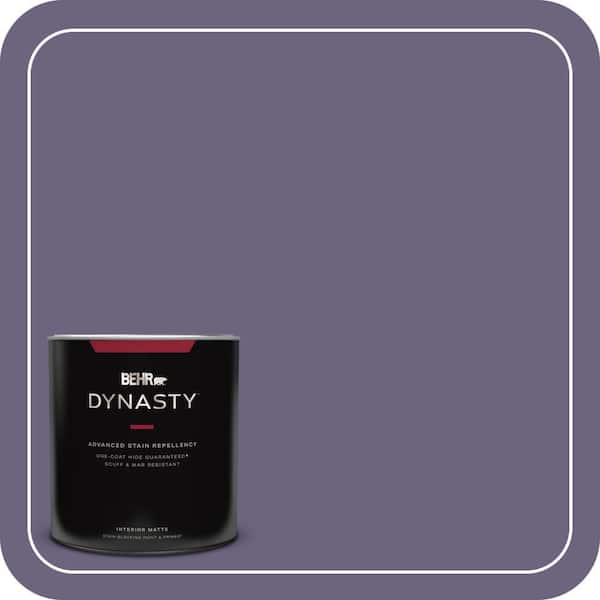 BEHR DYNASTY 1 qt. #650F-6 Victorian Iris Matte Interior Stain-Blocking Paint and Primer