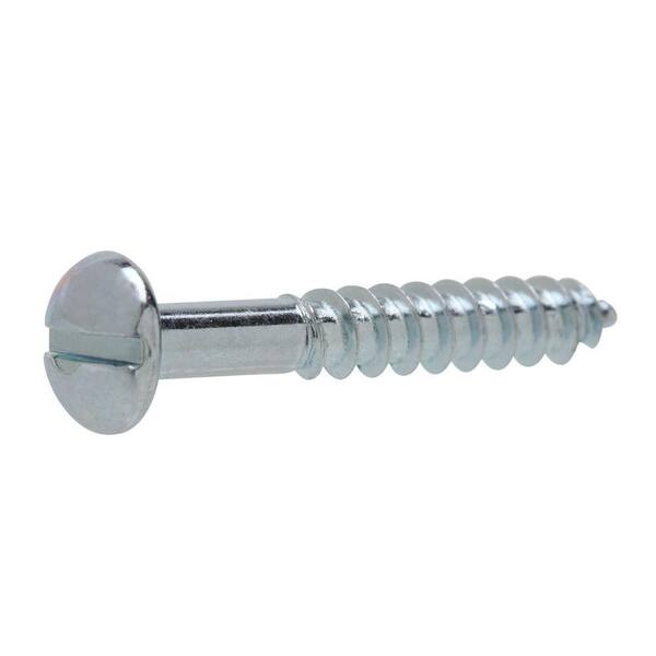 Everbilt #10 2-1/2 in. Slotted Round-Head Wood Screws (3-Pack)