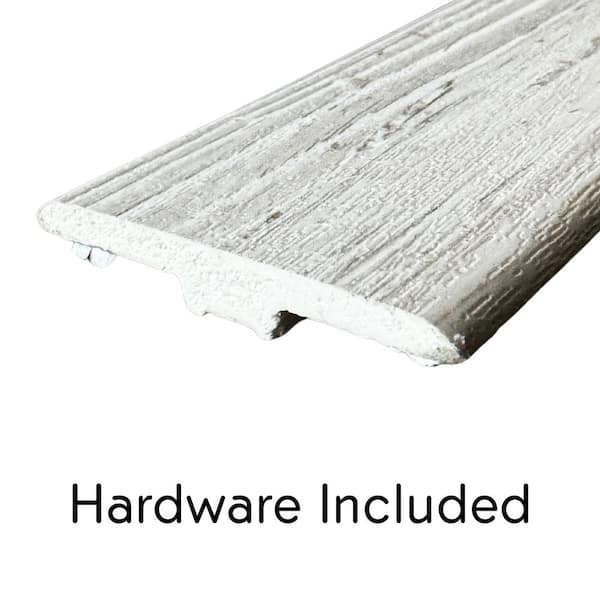 Deco Products Hydrostop Parris Island Lite 0.2 in. T x 1.8 in. W x 94 in. L Waterproof PVC T-Molding