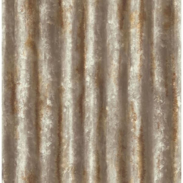 Brewster Kirkland Rust Corrugated Metal, Rusted Corrugated Metal Wall Panels