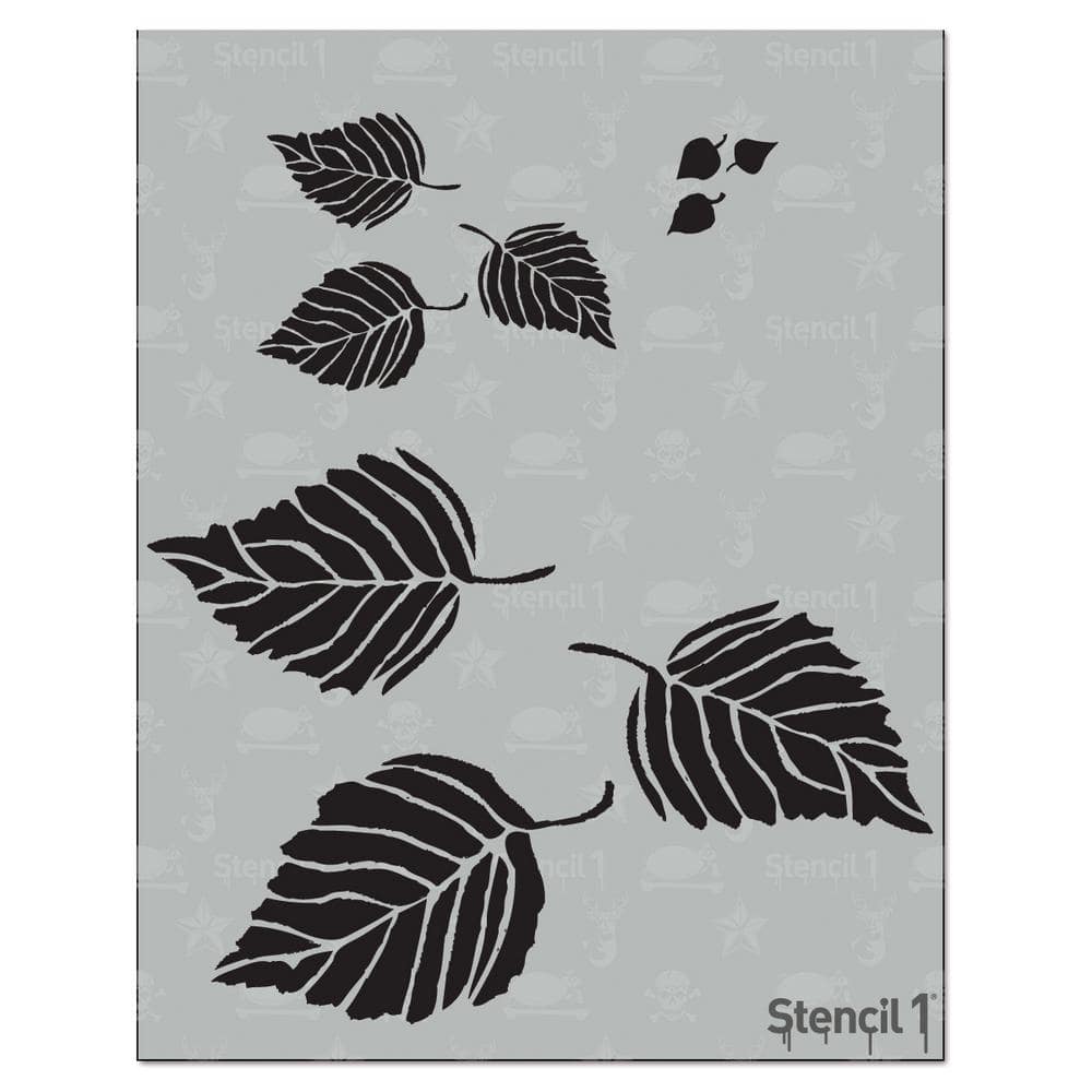 Stencil1 Banana Leaves Repeat Pattern Stencil S1_PA_92 - The Home