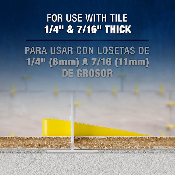 LASH White 1/16 in. Clip, Part A of 2-Part Tile Leveling System 100-Pack