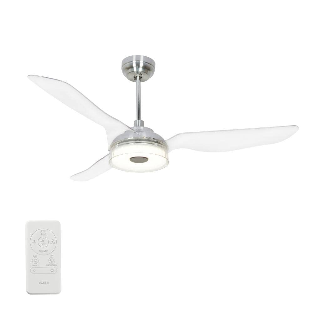Finley II 56 in. Integrated LED Indoor/Outdoor Nickel Smart Ceiling Fan Light, Remote Works with Alexa/Google Home/Siri price history on PriceWatchPro
