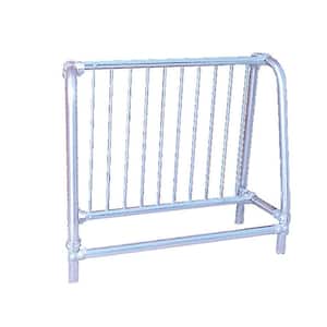 5 ft. Galvanized Commercial Park Single Sided Bike Rack Portable