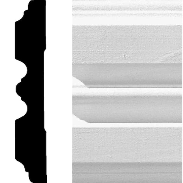 HOUSE OF FARA 3/4 in. x 4-1/4 in. x 8 ft. MDF Fluted Casing Moulding