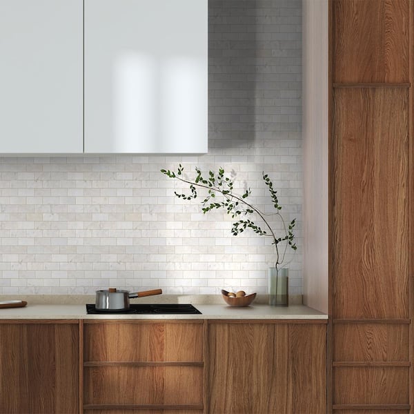 Cloudlet White 11.75 in. x 11.75 in. Hexagon Honed Marble Wall and Floor Mosaic Tile (14.37 sq. ft. /Case)