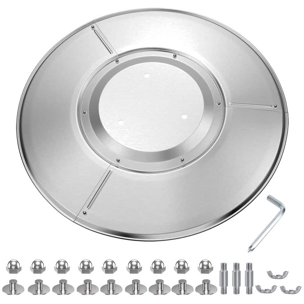 33 Inch Outdoor Aluminum Patio Heater Reflector Shield with 3-Hole Mount and Screws, Silver Replacement Part price history on PriceWatchPro