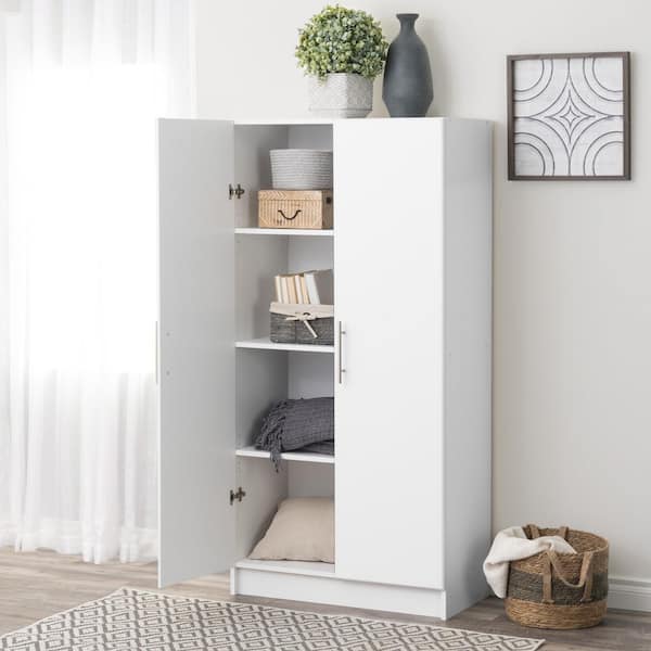 Prepac Elite White 89 in. H Garage Cabinets and Storage System