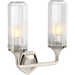 Occasion 2-Light Polished Nickel Wall Sconce