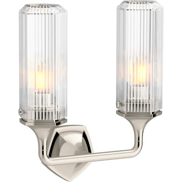 KOHLER Occasion 2-Light Polished Nickel Wall Sconce