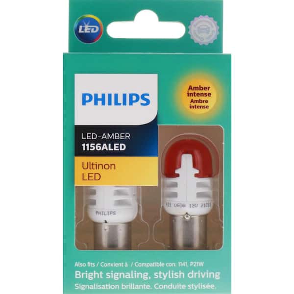 Philips Ultinon LED 1156 Amber Signaling Bulb (2-Pack) 1156ALED