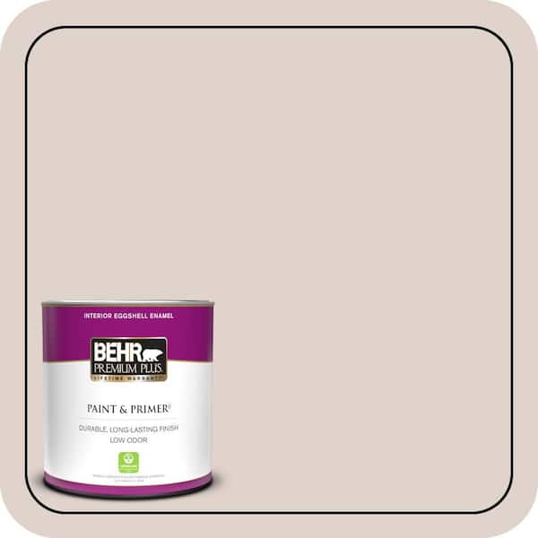 BEHR PREMIUM PLUS 1 qt. #MQ3-07 Vision of Light Eggshell Enamel Low Odor Interior Paint & Primer