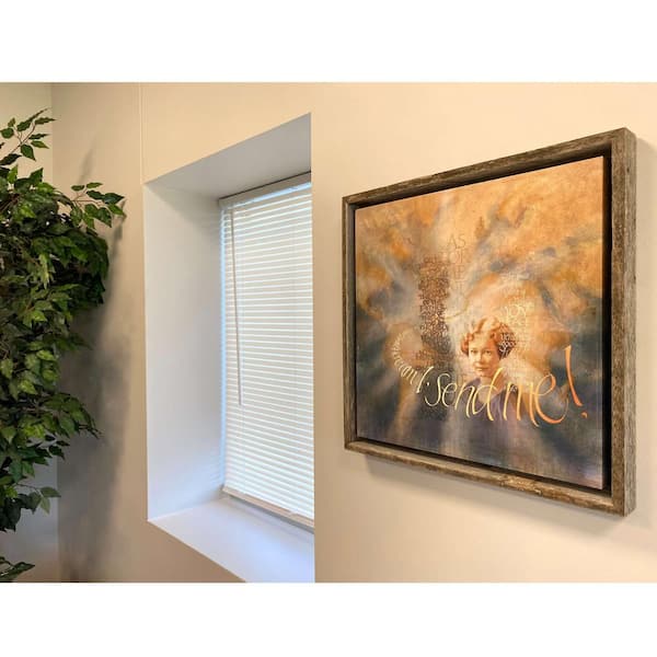 Rustic Canvas Series 18 in. x 24 in. Weathered Gray Floating Frame for Oil Paintings and Wall Art