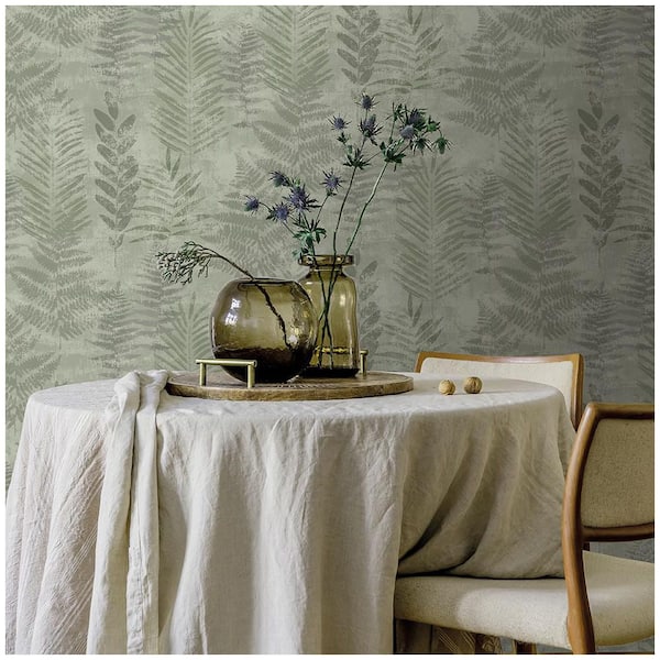 Fern Horizon Green Wallpaper