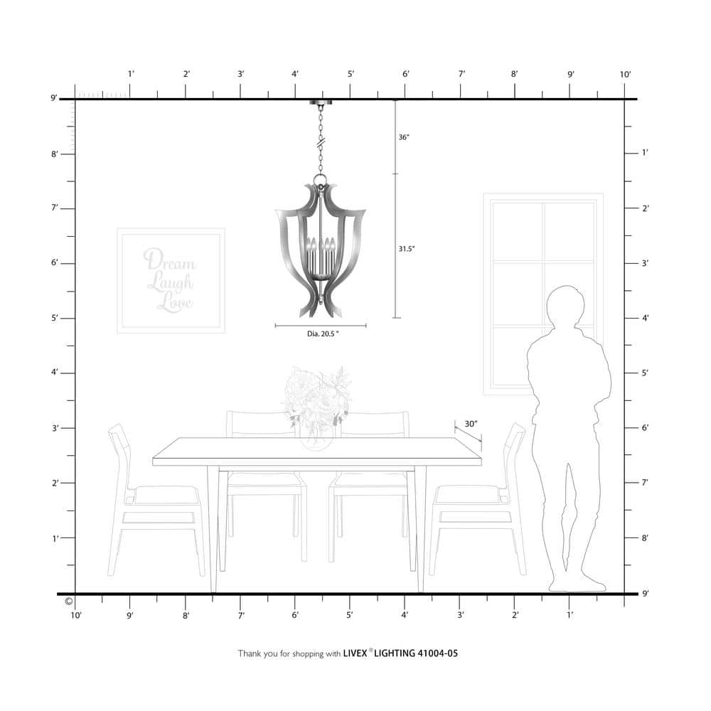 Polished Chrome 5-Light Candelabra Chandelier with Laser-Cut Design