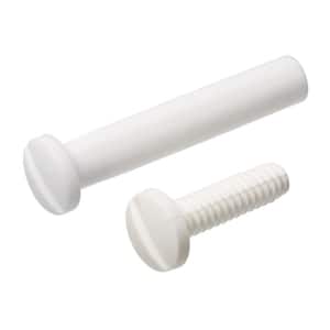 1/4 in.-20 x 1-1/4 in. Nylon Binding Post With Pan-Head Slotted Drive Screw