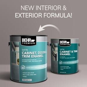 1 gal. #PPU26-23A Dark Secret Satin Enamel Interior/Exterior Cabinet, Door & Trim Paint