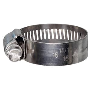 11/16 in.-1-1/2 in. Stainless Steel Hose Clamp - No. 16 PRO (10-Pack)