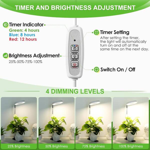 thumbnail image 2 of 48 LED Full Spectrum Grow Light With Timer & 10 Dimmable Levels For Indoor Plants 2 of 3