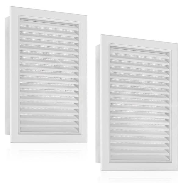 12 x 18 Aluminum Gable Vents with Screen 2 Pack Maximize Ventilation Paintable and Stainable for Attics and Sheds