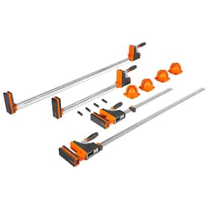 Parallel Clamp Set with Two 24 in. Clamps, Two 50 in. Clamps, and Framing Kit (4-Piece)