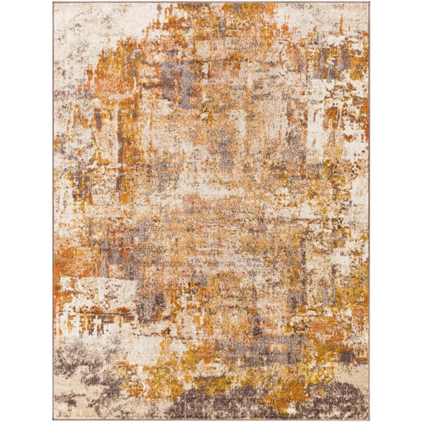 Livabliss Dana Medium Brown/Rust 5 ft. x 7 ft. Modern Indoor Area Rug