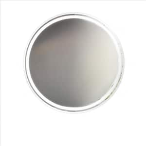 28 in. W x 28 in. H Round LED Bathroom Mirror-Wall-Mounted for Convenience