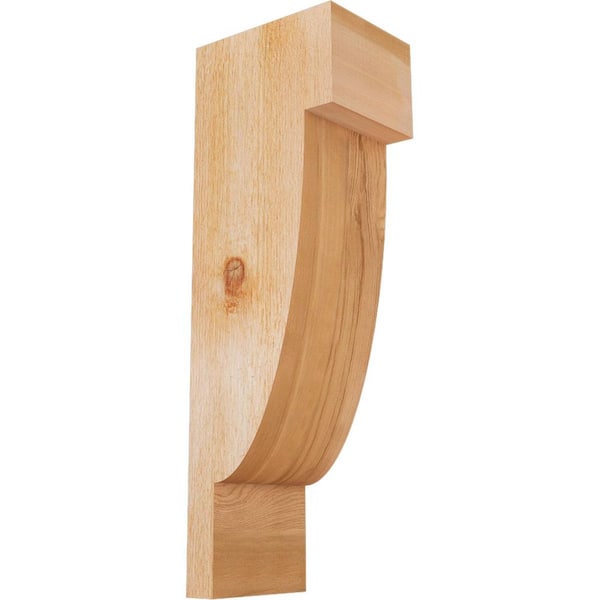 Ekena Millwork 6 in. x 8 in. x 24 in. Western Red Cedar Alpine Rough Sawn Corbel
