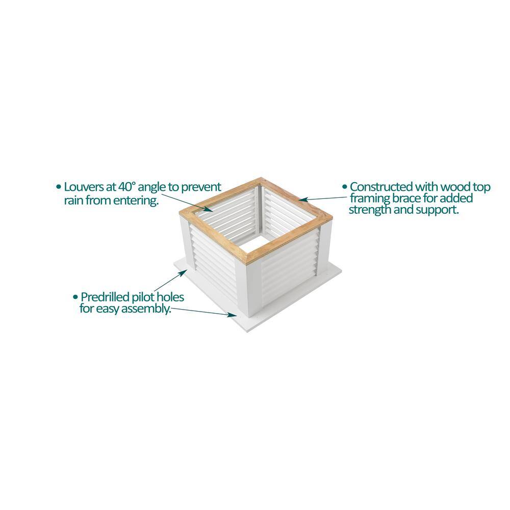 Montgomery White Vinyl Cupola with Copper Roof, 42" x 66"
