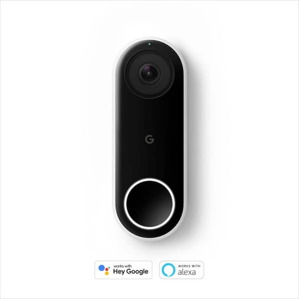 Google Nest Doorbell (Battery) - Smart Wi-Fi Video Doorbell Camera - Snow  GA01318-US - The Home Depot