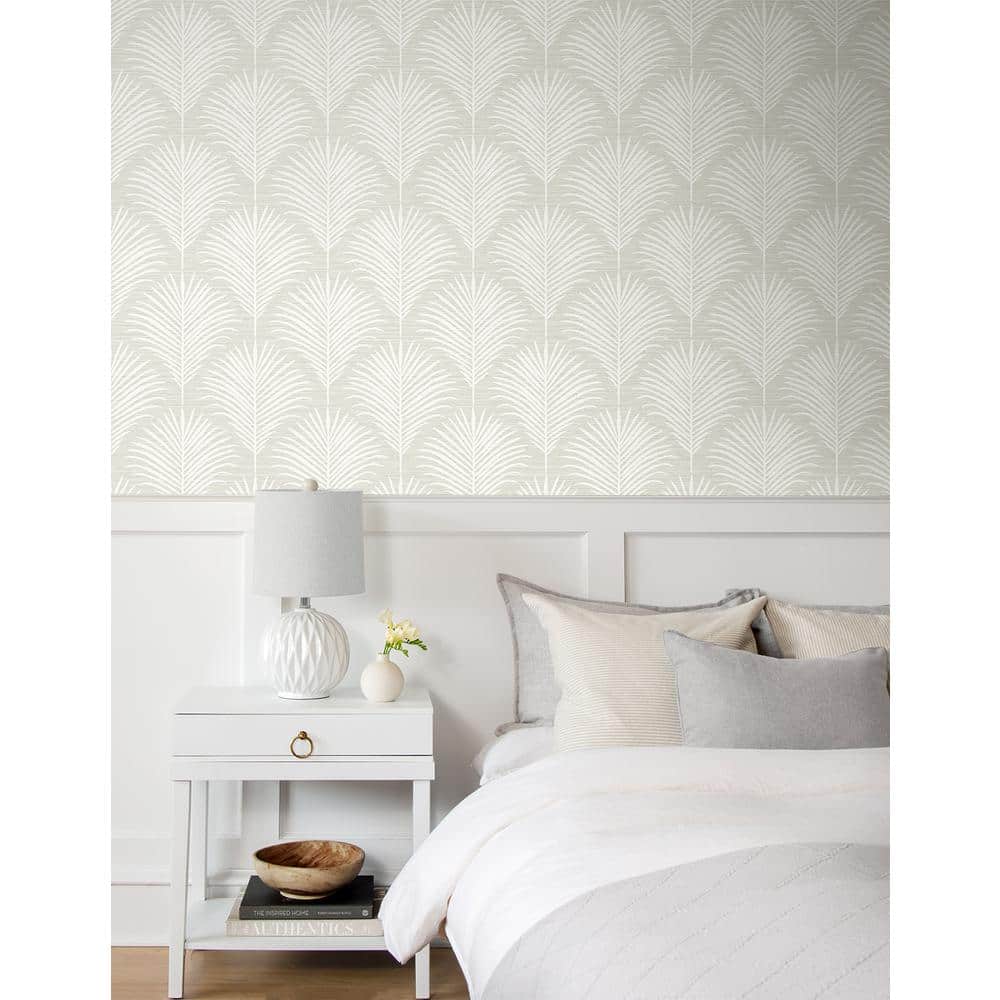 Sea Salt Palm Frond Self-Adhesive Vinyl Wallpaper