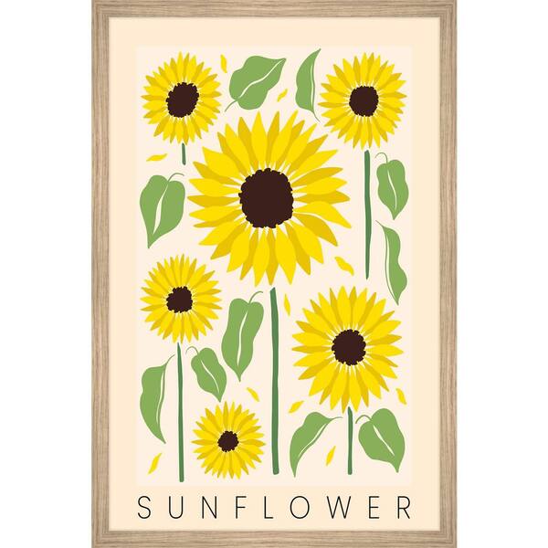 "Sunflowers Bloom" by Marmont Hill Framed Nature Art Print 18 in. x 12