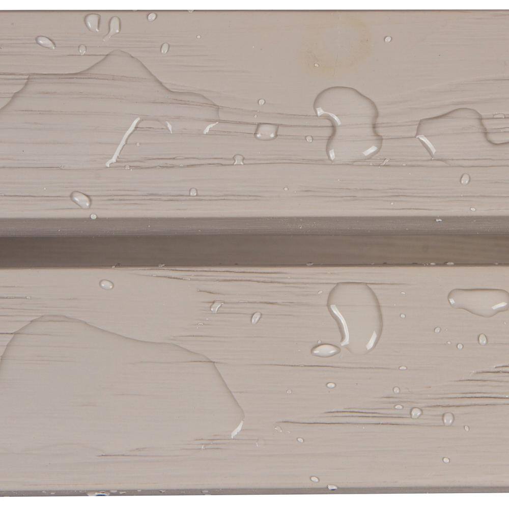 Gray Cedar Wood Rectangular Indoor/Outdoor Side Table